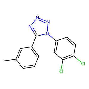 1-(3,4-dichlorophenyl)-5-(3-methylphenyl)tetrazole structure