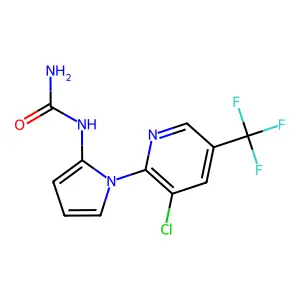 [1-[3-chloro-5-(trifluoromethyl)-2-pyridinyl]pyrrol-2-yl]urea structure
