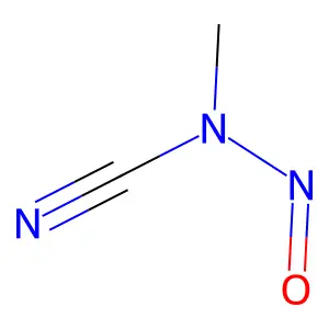 Methylnitrosocyanamide structure