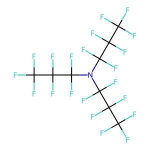 Perfluorotripropylamine structure