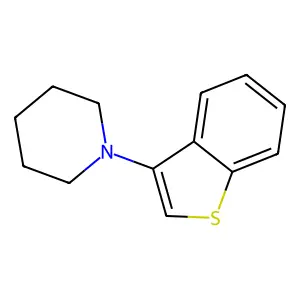 1-(1-benzothiophen-3-yl)piperidine structure