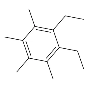 1,2-Diethyl-3,4,5,6-tetramethylbenzene structure
