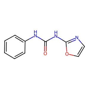 1-(1,3-oxazol-2-yl)-3-phenylurea structure