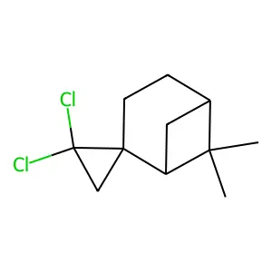 1',1'-dichloro-6,6-dimethylspiro[bicyclo[3.1.1]heptane-2,2'-cyclopropane] structure