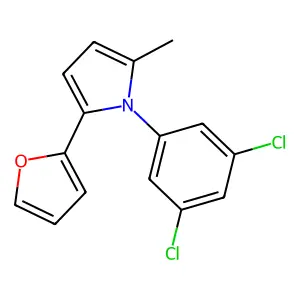 1-(3,5-dichlorophenyl)-2-(furan-2-yl)-5-methylpyrrole structure