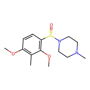 1-(2,4-dimethoxy-3-methylphenyl)sulfinyl-4-methylpiperazine structure