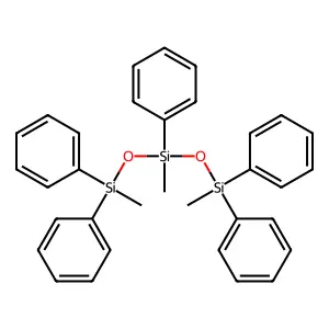 methyl-bis[[methyl(diphenyl)silyl]oxy]-phenylsilane structure