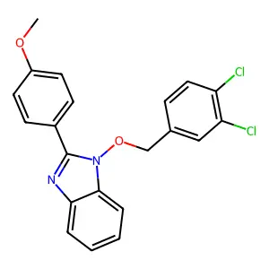 1-[(3,4-dichlorophenyl)methoxy]-2-(4-methoxyphenyl)benzimidazole structure