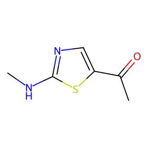 1-[2-(methylamino)-1,3-thiazol-5-yl]ethanone structure