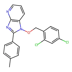 1-[(2,4-dichlorobenzyl)oxy]-2-(4-methylphenyl)-1H-imidazo[4,5-b]pyridine structure