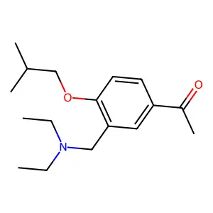 1-(3-((diethylamino)methyl)-4-isobutoxyphenyl)ethanone structure