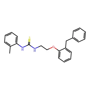 1-[2-(2-benzylphenoxy)ethyl]-3-(2-methylphenyl)thiourea structure