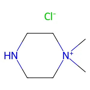 1,1-dimethylpiperazin-1-ium chloride structure