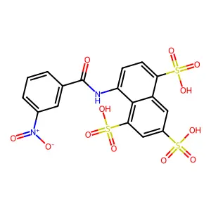 Compound C17H12N2O12S3 structure