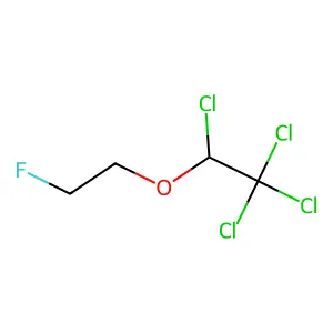 1,1,1,2-tetrachloro-2-(2-fluoroethoxy)ethane structure