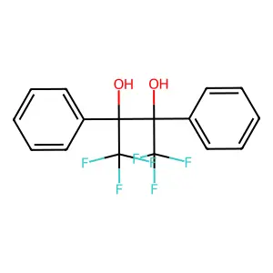 1,1,1,4,4,4-hexafluoro-2,3-diphenylbutane-2,3-diol structure