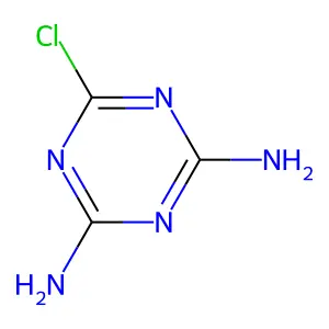 6-chloro-1,3,5-triazine-2,4-diamine structure