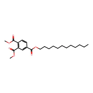 1,2,4-Benzenetricarboxylic acid, 4-dodecyl dimethyl ester structure