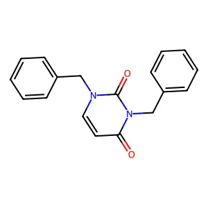 1,3-dibenzylpyrimidine-2,4-dione structure