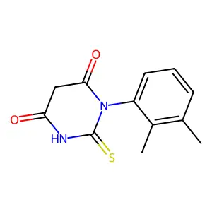 1-(2,3-dimethylphenyl)-2-sulfanylidene-1,3-diazinane-4,6-dione structure