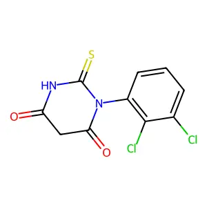 1-(2,3-dichlorophenyl)-2-sulfanylidene-1,3-diazinane-4,6-dione structure