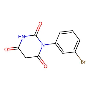 1-(3-bromophenyl)-1,3-diazinane-2,4,6-trione structure