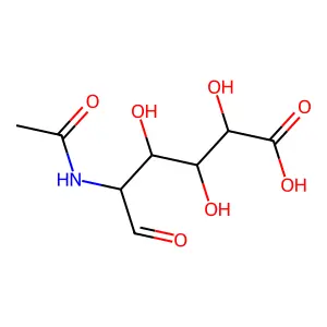 D-Glucuronic acid, 2-(acetylamino)-2-deoxy- structure