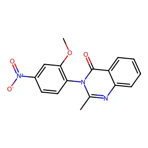 Nitromethaqualone structure