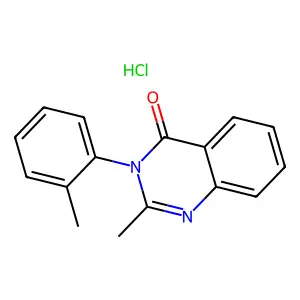 Methaqualone hydrochloride structure