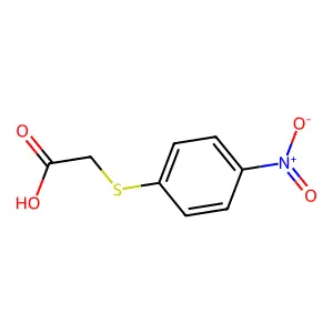 2-(4-Nitrophenylthio)acetic acid structure