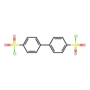 [1,1'-Biphenyl]-4,4'-disulfonyl dichloride structure