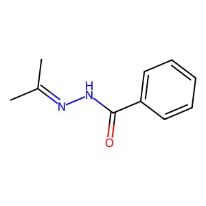 Acetone benzoylhydrazone structure
