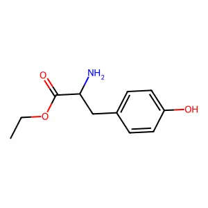 Ethyl 2-amino-3-(4-hydroxyphenyl)propanoate structure