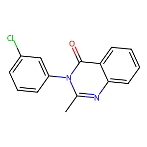 3-(3-chlorophenyl)-2-methylquinazolin-4-one structure