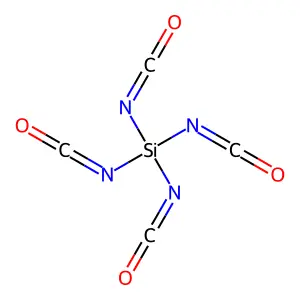 Tetraisocyanatosilane structure