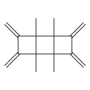 1,2,5,6-tetramethyl-3,4,7,8-tetramethylidenetricyclo[4.2.0.02,5]octane structure