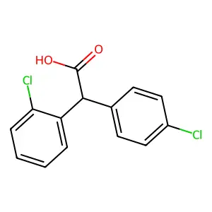 o,p'-Dichlorodiphenylacetic acid structure