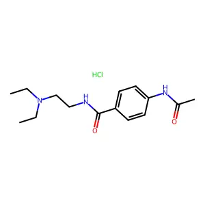 Acecainide hydrochloride structure