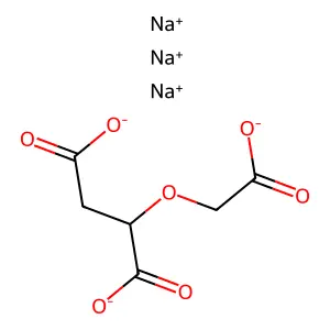 trisodium2-(carboxylatomethoxy)butanedioate structure