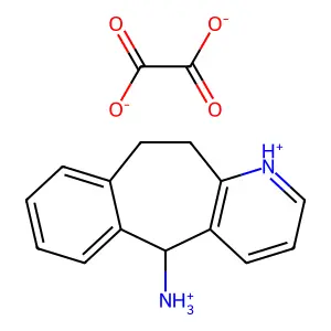 10,11-Dihydro-5-amino-5H-benzo(4,5)cyclohepta(1,2-b)pyridine oxalate structure