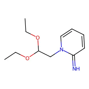 1-(2,2-diethoxyethyl)pyridin-2-imine structure