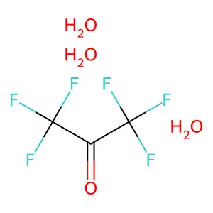 Hexafluoroacetone trihydrate structure