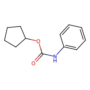 Cyclopentyl N-phenylcarbamate structure