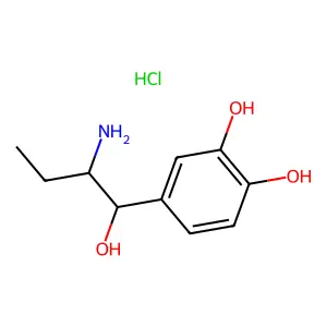 Ethylnorepinephrine hydrochloride structure