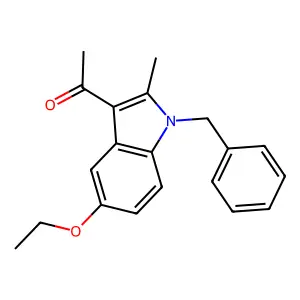 1-(1-benzyl-5-ethoxy-2-methyl-1H-indol-3-yl)ethanone structure
