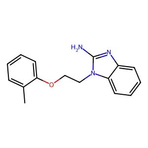 1-[2-(2-methylphenoxy)ethyl]benzimidazol-2-amine structure