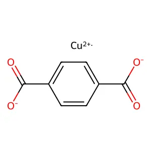 Copper terephthalate structure