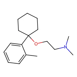N,N-dimethyl-2-[1-(2-methylphenyl)cyclohexyl]oxyethanamine structure