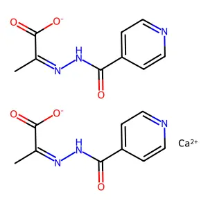 Pyruvic acid calcium isoniazone structure