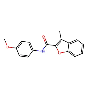 N-(4-methoxyphenyl)-3-methyl-1-benzofuran-2-carboxamide structure